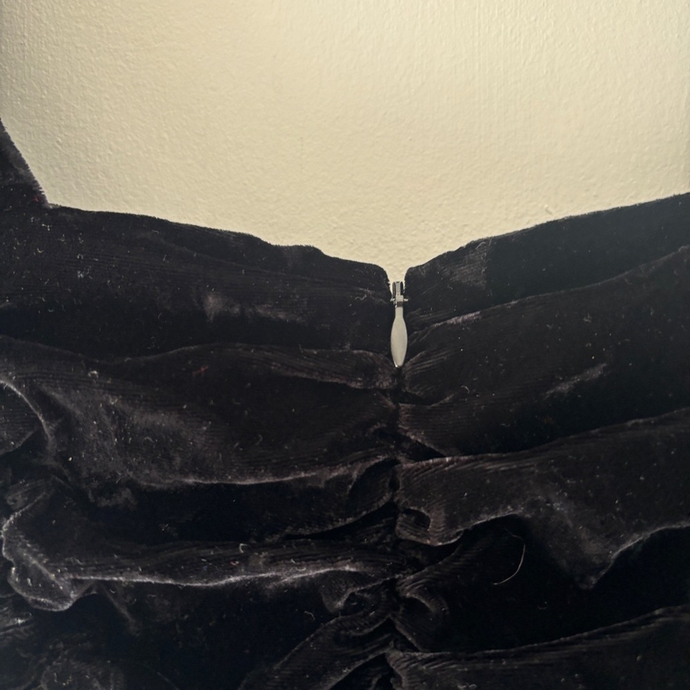 New With Tags Sezane Black Velvet Djoy Dress Dress - Size 34 - Picture 3 of 10